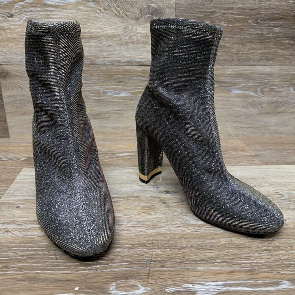 Michael Kors Mandy Flex Metallic Woven Boots Women's Size 7 - Picture 6 of 6